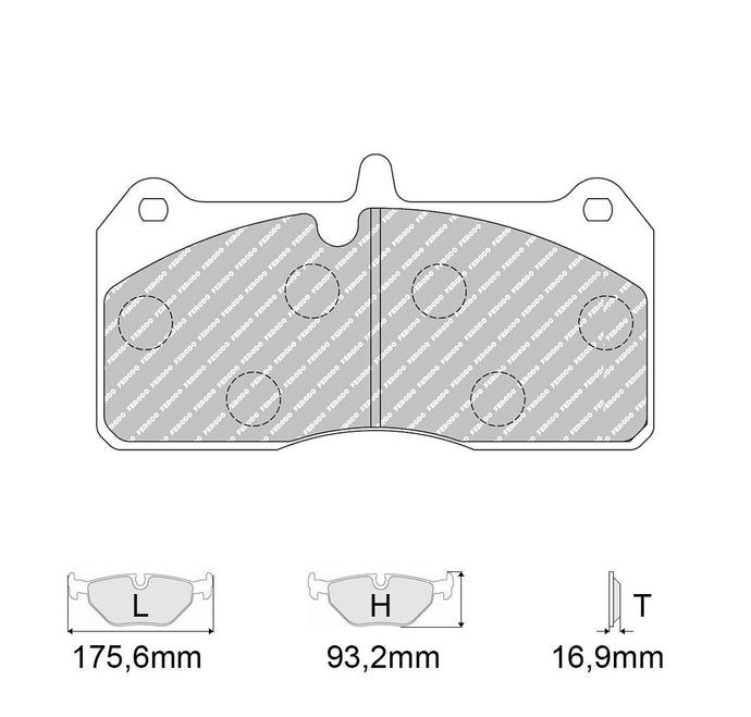 Pastiglie freno FERODO RACING DS2500 FRP3136H