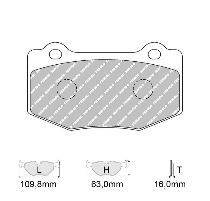 Pastiglie freno FERODO RACING DS2500 FRP3137H