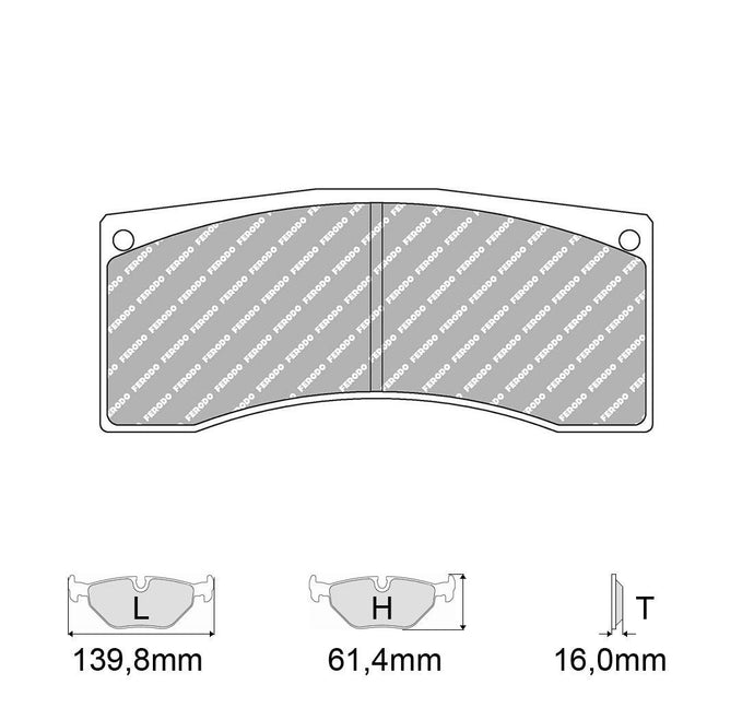 Pastiglie freno FERODO RACING DS3000 FRP3140R