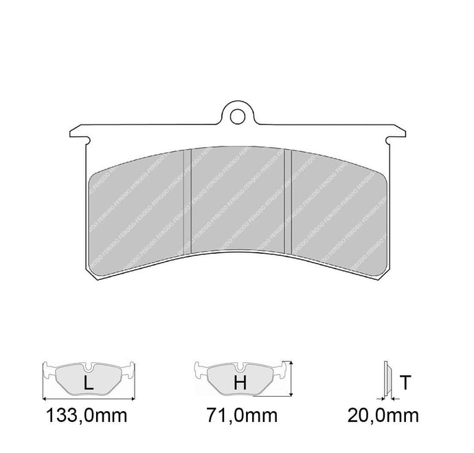 Pastiglie freno FERODO RACING DS1.11 FRP501W