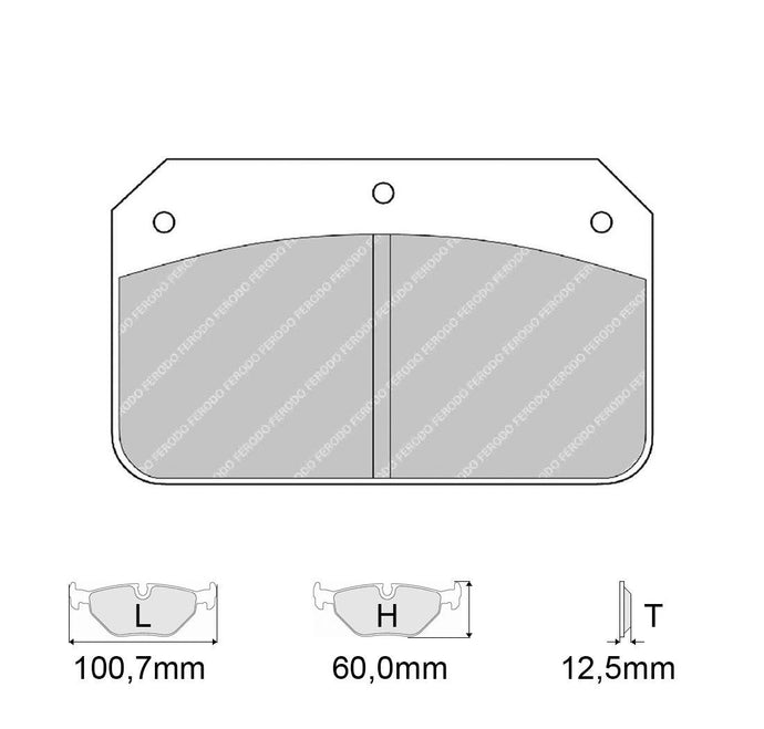 Pastiglie freno FERODO RACING DS3000 FRP502R