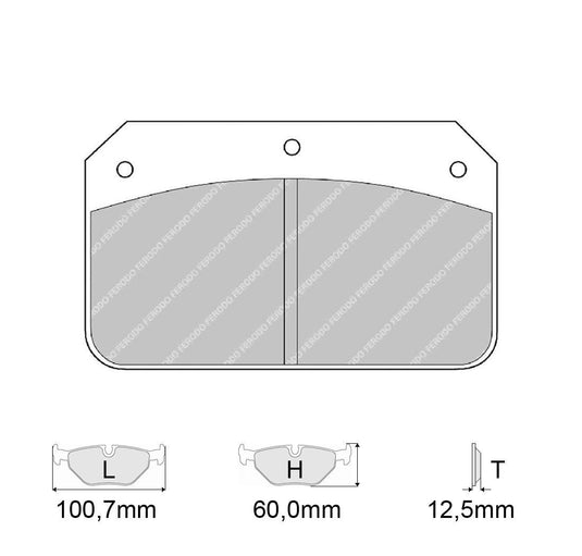 Pastiglie freno FERODO RACING DS3000 FRP502R