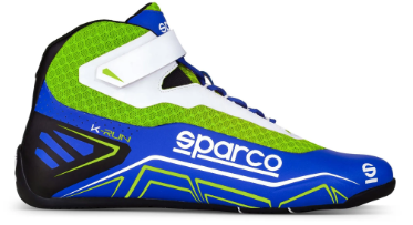 Scarpa kart SPARCO K-RUN - azzurro verde fluo