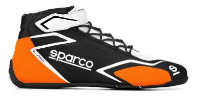 Scarpa kart SPARCO K-SKID - nero arancio fluo