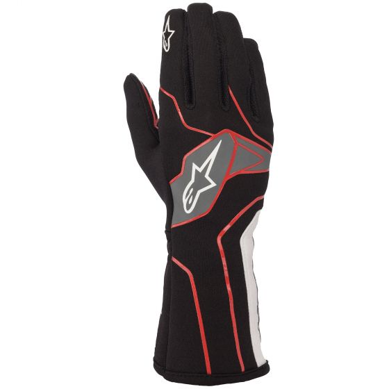 Guanti kart ALPINESTARS TECH 1-K V2 - nero arancio fluo