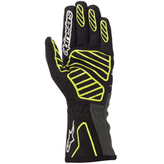 Carica immagine in Galleria Viewer, Guanti kart ALPINESTARS TECH 1-K V2 - nero giallo fluo antracite
