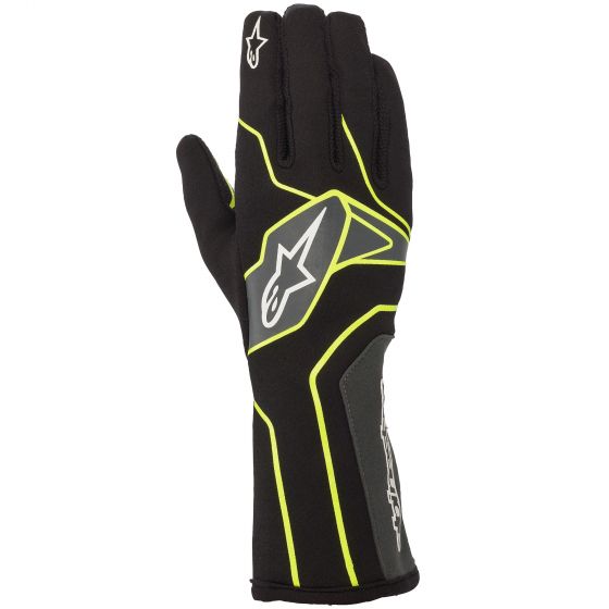 Guanti kart ALPINESTARS TECH 1-K V2 - nero giallo fluo antracite