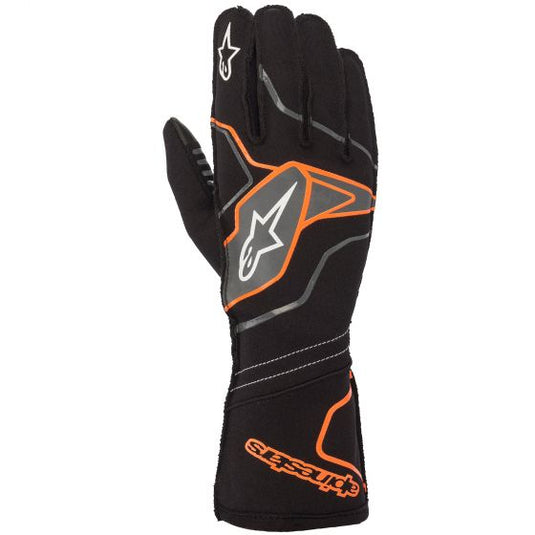 Guanti kart ALPINESTARS TECH 1-KX V2 - nero arancio fluo