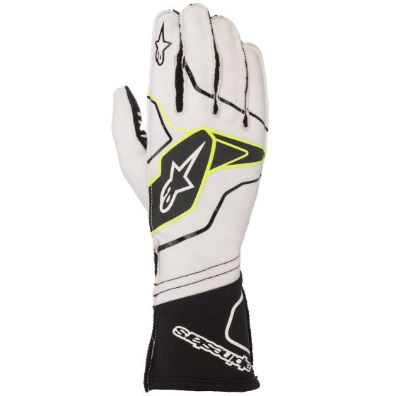 Guanti kart ALPINESTARS TECH 1-KX V2 - bianco nero