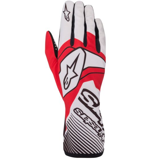 Guanti kart ALPINESTARS TECH 1-K Race V2 - bianco rosso