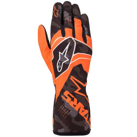 Guanti kart ALPINESTARS TECH 1-K Race V2 - arancio fluo nero