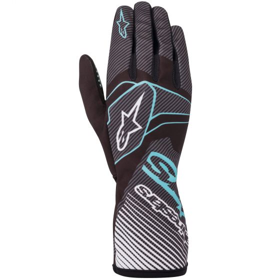 Guanti kart ALPINESTARS TECH 1-K Race V2 - nero turchese