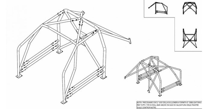 Roll Bar SPARCO Peugeot 207