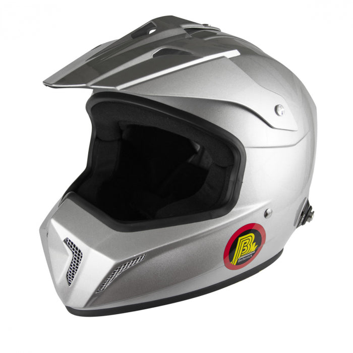 Carica immagine in Galleria Viewer, Casco Integrale BELTENICK CROSS FIA 2015 - grigio con Hans
