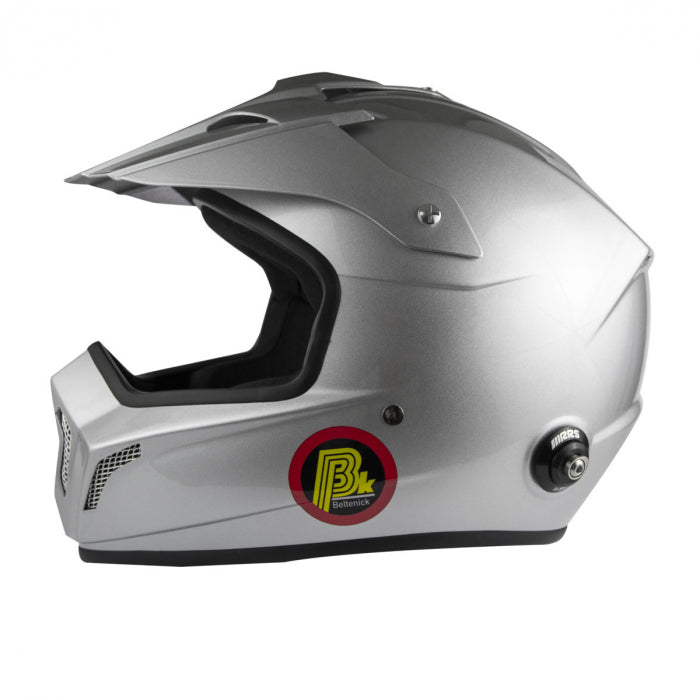 Carica immagine in Galleria Viewer, Casco Integrale BELTENICK CROSS FIA 2015 - grigio con Hans
