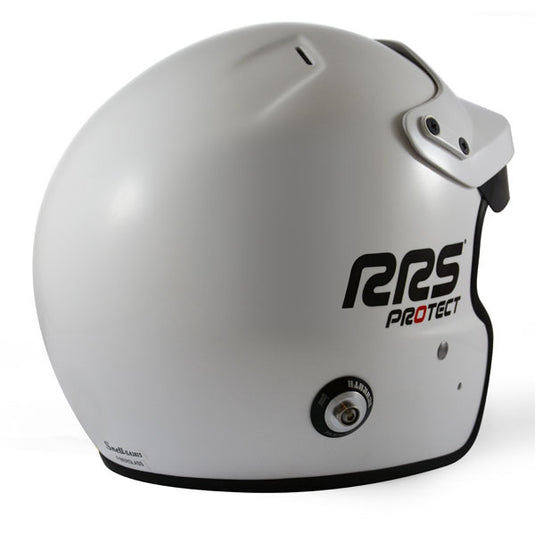 Casco jet RRS PROTECT FIA 2015 SNELL 2020 - bianco con Hans