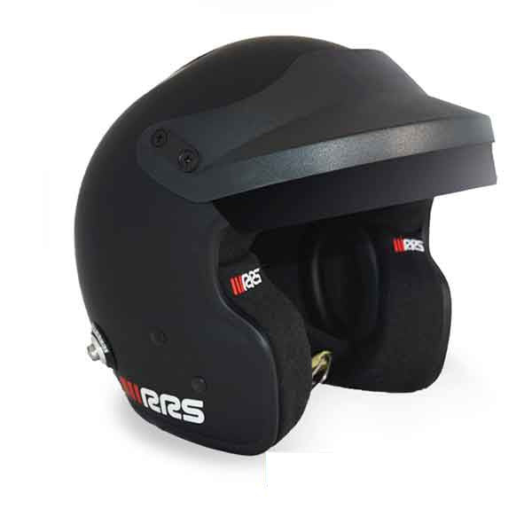 Carica immagine in Galleria Viewer, Casco jet RRS PROTECT FIA 2015 SNELL 2020 - nero con Hans
