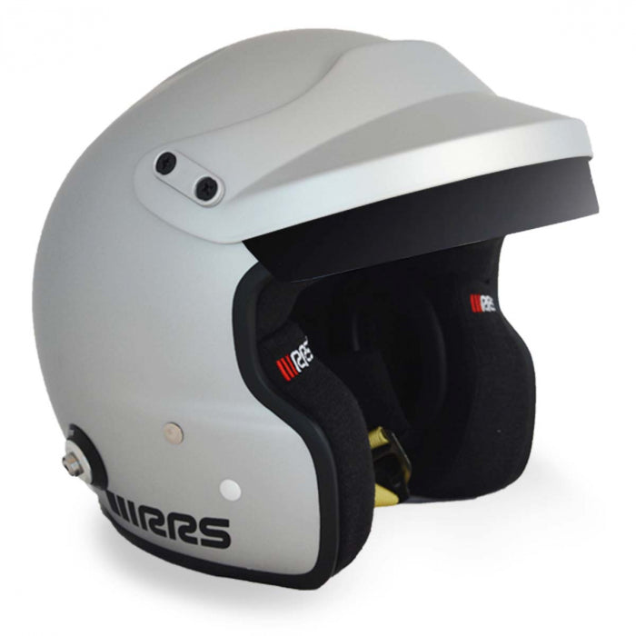 Carica immagine in Galleria Viewer, Casco jet RRS PROTECT FIA 2015 SNELL 2020 - grigio con Hans
