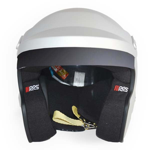 Carica immagine in Galleria Viewer, Casco jet RRS PROTECT FIA 2015 SNELL 2020 - grigio con Hans
