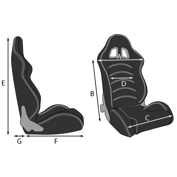 Carica immagine in Galleria Viewer, Sedile sportivo RRS Racing - no FIA
