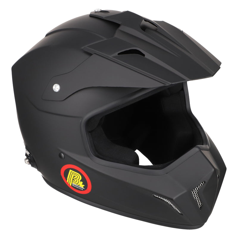 Carica immagine in Galleria Viewer, Casco Integrale BELTENICK CROSS FIA 2015 - nero con Hans
