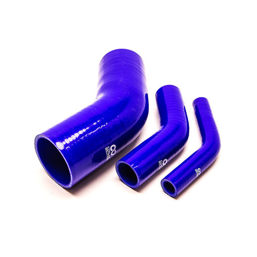 manicotto curva in silicone 45 gradi - Blu passaggio acqua o aria colore blu