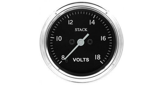 MANOMETRO STACK CLASSIC 52MM VOLTMETRO 8-18V ELETTRICO