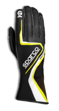 Guanti kart SPARCO RECORD - nero giallo fluo