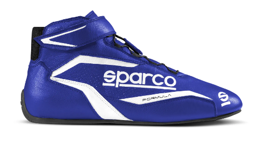 Scarpe SPARCO FORMULA 2022 FIA 8856-2018 - blu bianco scarpa pilota rally pista salita slalom