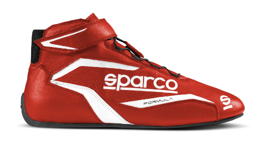 Scarpe SPARCO FORMULA 2022 FIA 8856-2018 - rosso bianco scarpa pilota rally pista salita slalom