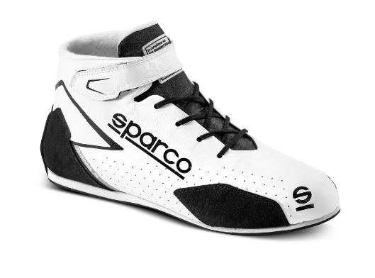 Carica immagine in Galleria Viewer, Scarpe SPARCO PRIME-R - bianco nero scarpa pilota omologata fia omologazione 8856 20189 rally salita pista slalom
