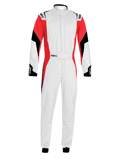 Tuta SPARCO COMPETITION R567 - bianco rosso