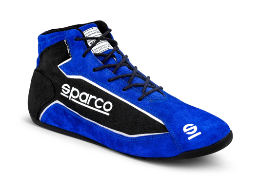 Scarpe SPARCO SLALOM+ - blu scarpe pilota omologata fia omologazione 8856 2018 rally salita pista slalom