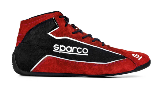 Scarpe SPARCO SLALOM+ - rosso scarpe pilota omologata fia omologazione 8856 2018 rally salita pista slalom