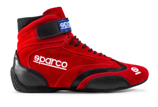 Scarpe SPARCO TOP - rosso stivaletto scapa alta pilota rally pista salita omologato fia omologazione 8856 2018