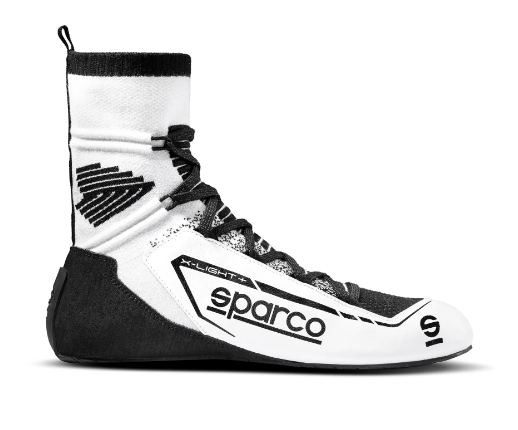 Scarpe SPARCO RACING X-LIGHT+ - bianco scarpa pilota omologata fia omologazione 8856 2018 rally salita slalom pista