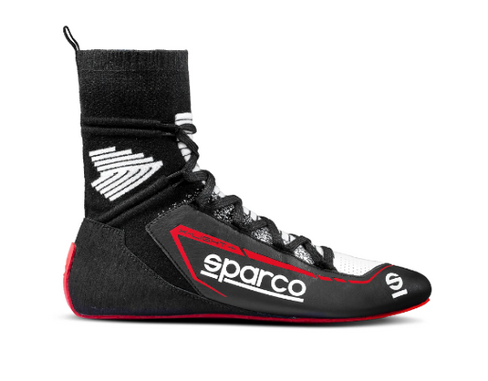Scarpe SPARCO RACING X-LIGHT+ - nero rosso scarpa pilota rally salita pista slalom omologata fia omologazione 8856 2018