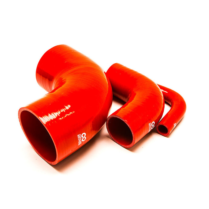 manicotto curva in silicone 90 gradi - rosso passaggio acqua o aria colore rosso